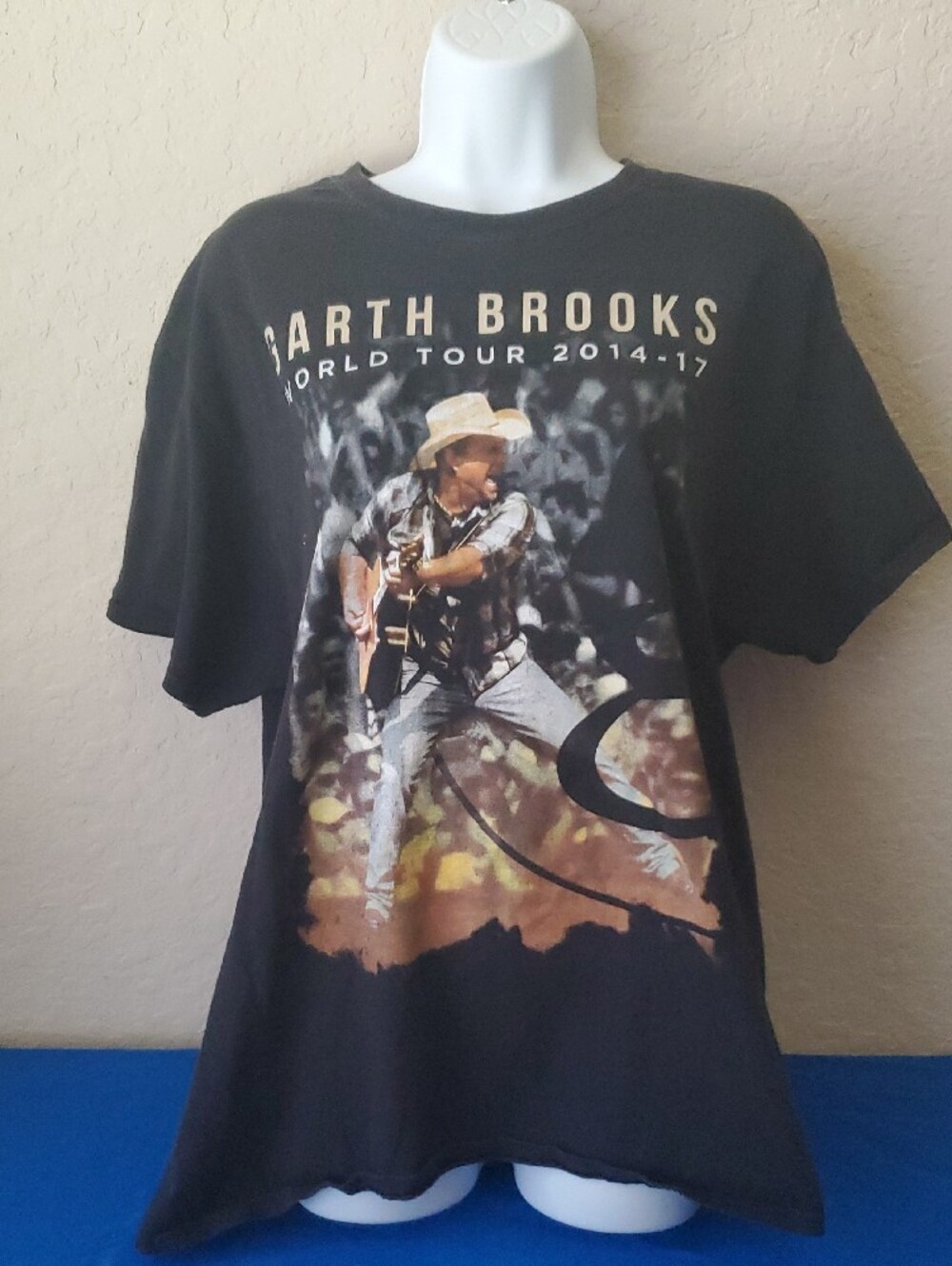 Garth Brooks World Tour 2014 17 Concert T Shirt Black Country Music Tour Dates